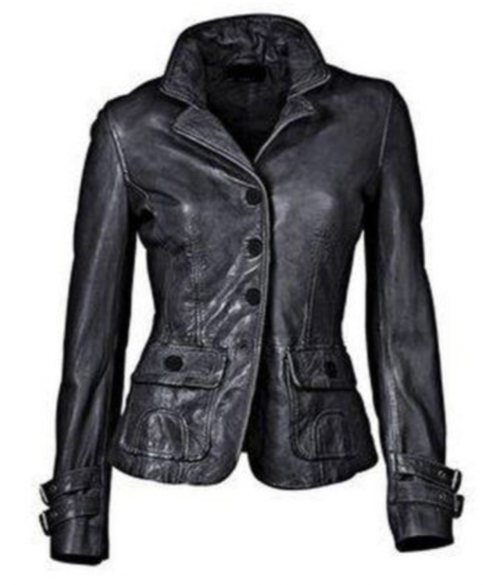 1+1 FREE: MW | Schwarze Lederjacke mit Passform