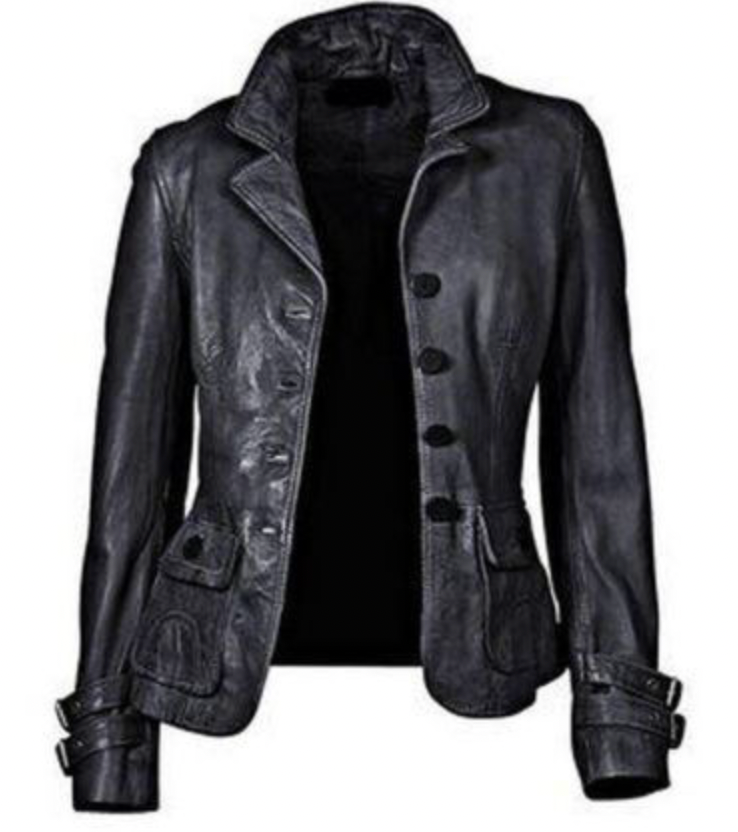 1+1 FREE: MW | Schwarze Lederjacke mit Passform